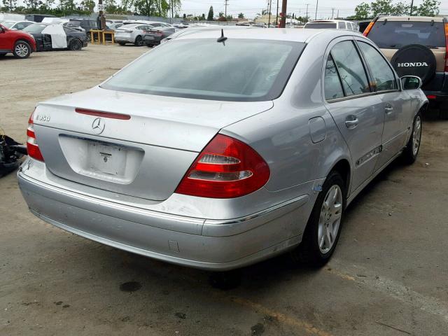 WDBUF56J36A739247 - 2006 MERCEDES-BENZ E 350 SILVER photo 4