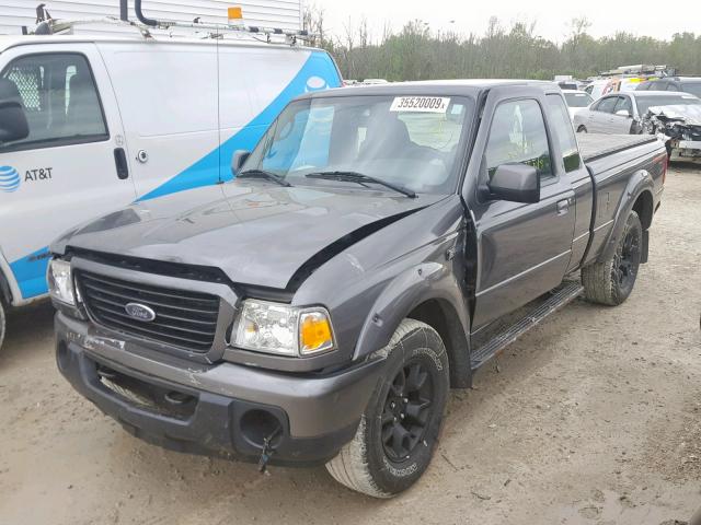 1FTZR45E89PA12720 - 2009 FORD RANGER SUP GRAY photo 2