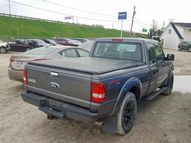 1FTZR45E89PA12720 - 2009 FORD RANGER SUP GRAY photo 4