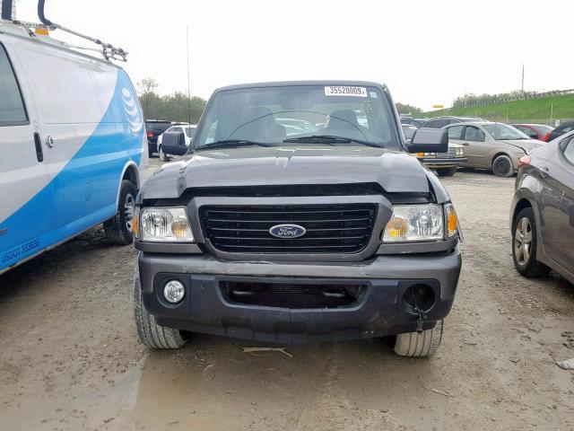 1FTZR45E89PA12720 - 2009 FORD RANGER SUP GRAY photo 9