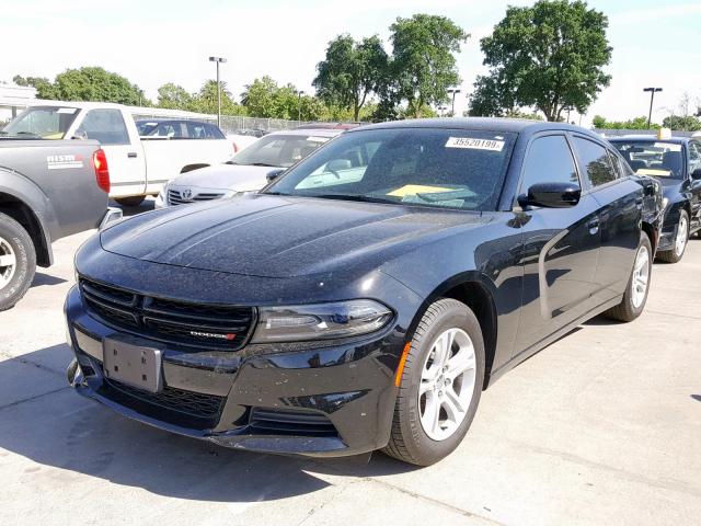 2C3CDXBG7JH164576 - 2018 DODGE CHARGER SX BLACK photo 2