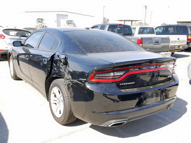 2C3CDXBG7JH164576 - 2018 DODGE CHARGER SX BLACK photo 3