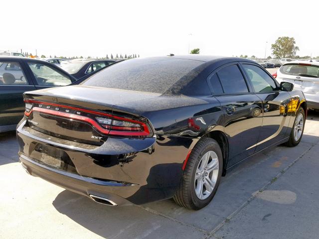 2C3CDXBG7JH164576 - 2018 DODGE CHARGER SX BLACK photo 4