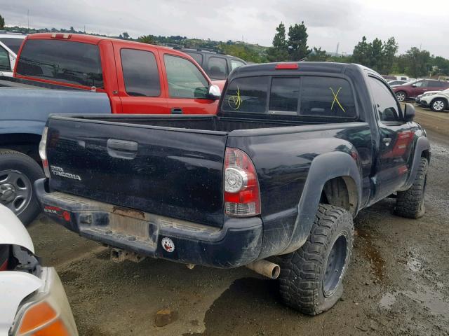 5TFPX4EN3BX006889 - 2011 TOYOTA TACOMA BLACK photo 4