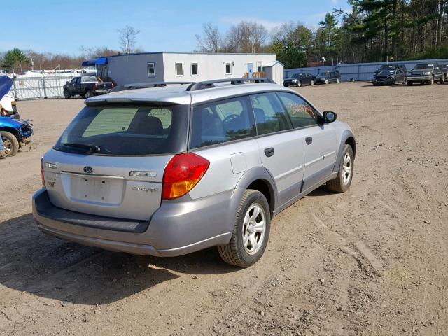 4S4BP61C877321474 - 2007 SUBARU LEGACY OUT SILVER photo 4