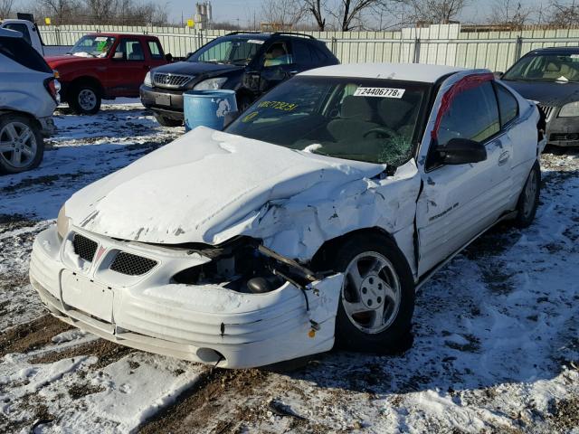 1G2NE12T8XM773231 - 1999 PONTIAC GRAND AM S WHITE photo 2