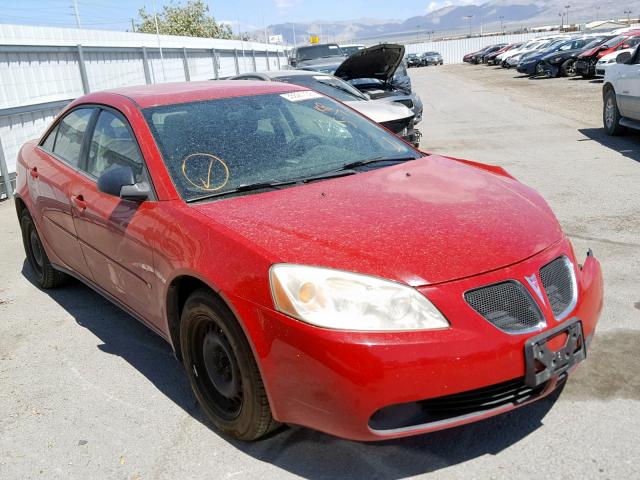 1G2ZF58B574150900 - 2007 PONTIAC G6 VALUE L RED photo 1