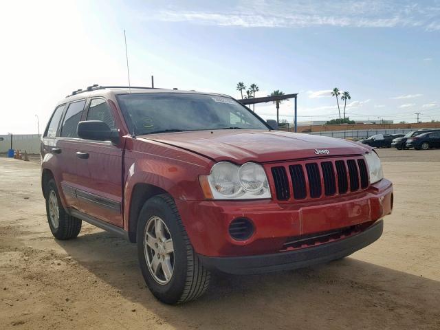 1J4GR48K85C693384 - 2005 JEEP GRAND CHER RED photo 1