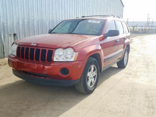 1J4GR48K85C693384 - 2005 JEEP GRAND CHER RED photo 2