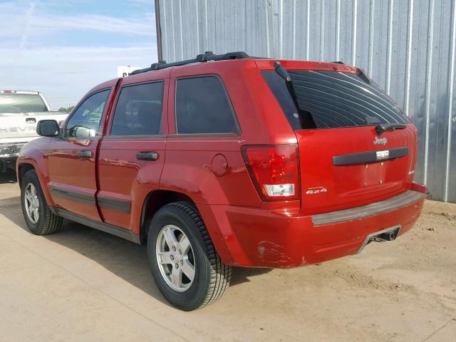 1J4GR48K85C693384 - 2005 JEEP GRAND CHER RED photo 3