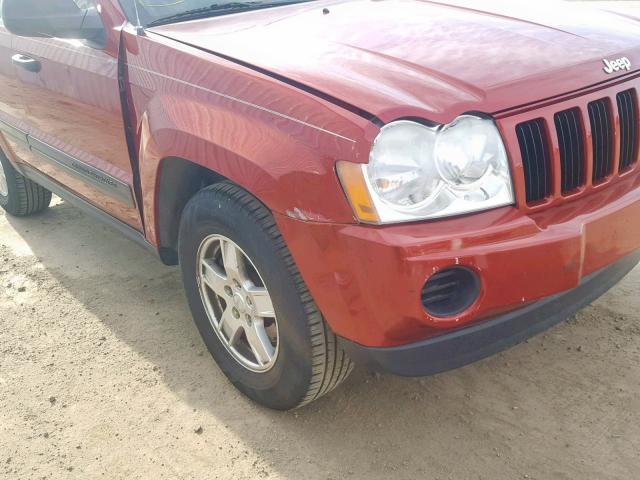 1J4GR48K85C693384 - 2005 JEEP GRAND CHER RED photo 9