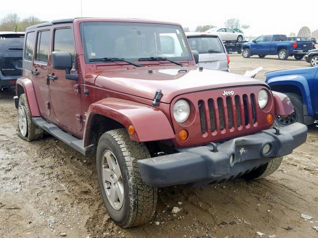 1J4GA59137L111763 - 2007 JEEP WRANGLER S ბურგუნდია ფოტო 1