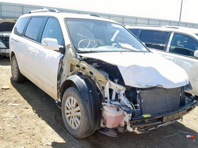 KNDMG4C71C6473159 - 2012 KIA SEDONA LX WHITE photo 1