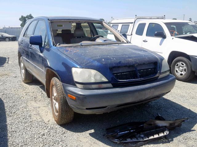 JTJGF10U410094744 - 2001 LEXUS RX 300 BLUE photo 1