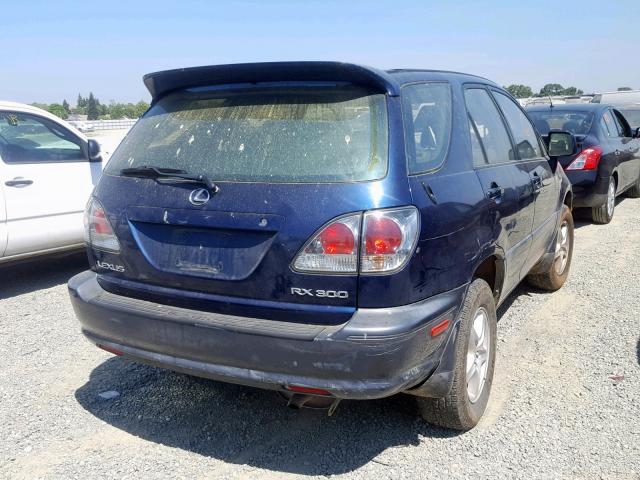 JTJGF10U410094744 - 2001 LEXUS RX 300 BLUE photo 4