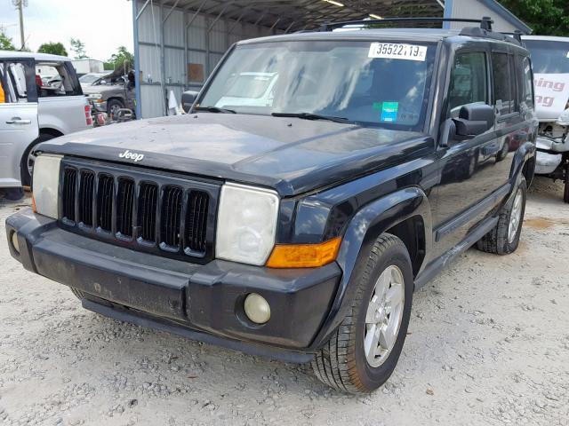 1J8HH48KX6C253884 - 2006 JEEP COMMANDER BLACK photo 2