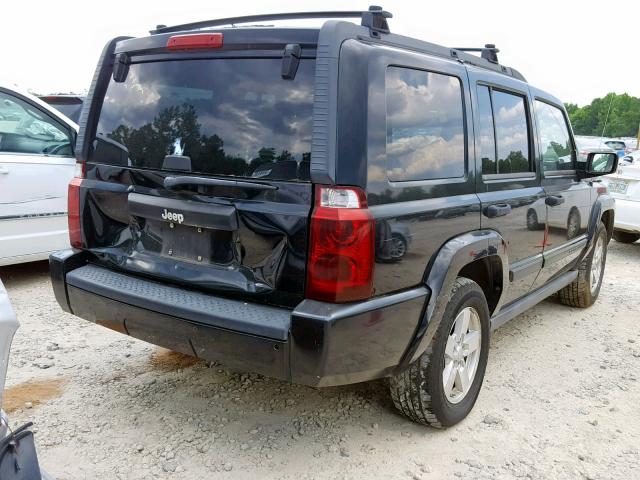 1J8HH48KX6C253884 - 2006 JEEP COMMANDER BLACK photo 4