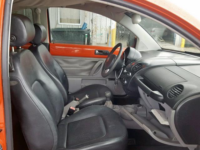3VWBK31C15M415763 - 2005 VOLKSWAGEN NEW BEETLE Narıncı foto 5