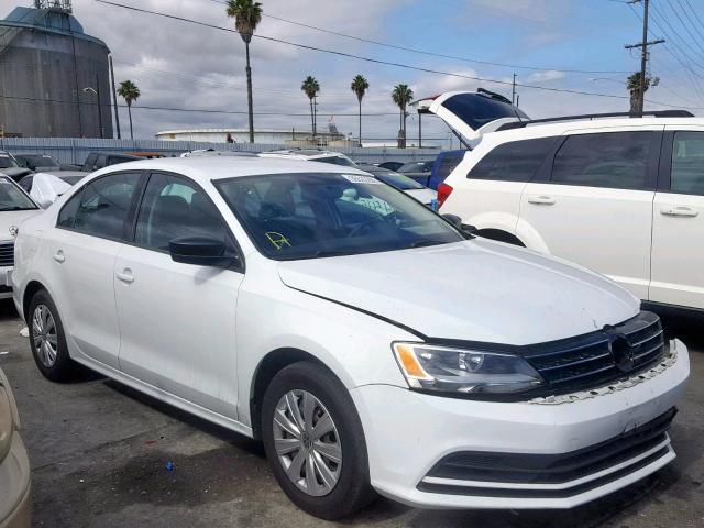 3VW2K7AJ7FM322950 - 2015 VOLKSWAGEN JETTA BASE WHITE photo 1