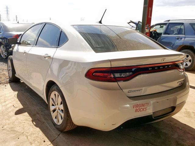 1C3CDFDHXFD213693 - 2015 DODGE DART SE AE WHITE photo 3