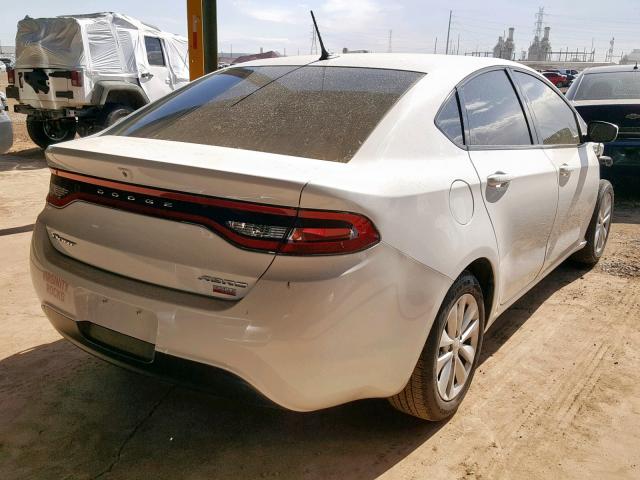 1C3CDFDHXFD213693 - 2015 DODGE DART SE AE WHITE photo 4