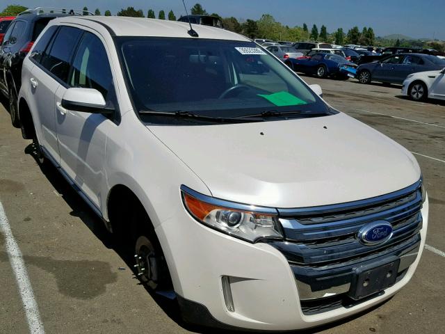 2FMDK3JC5CBA60215 - 2012 FORD EDGE SEL WHITE photo 1