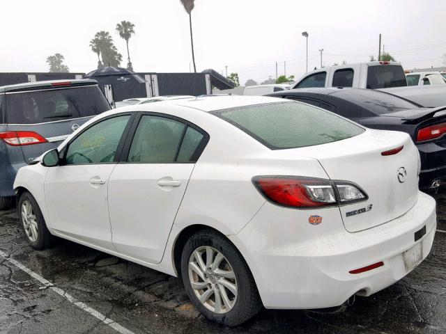 JM1BL1V88C1576518 - 2012 MAZDA 3 I WHITE photo 3