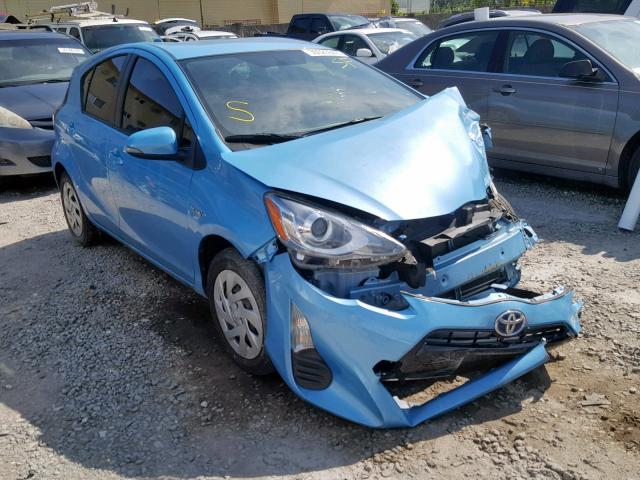 JTDKDTB31G1136096 - 2016 TOYOTA PRIUS C BLUE photo 1