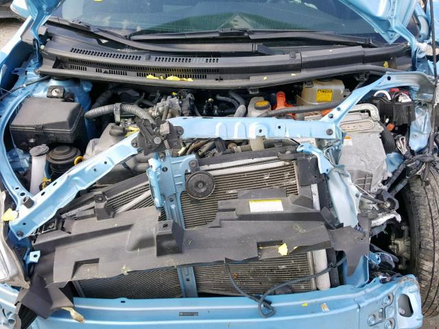 JTDKDTB31G1136096 - 2016 TOYOTA PRIUS C BLUE photo 7