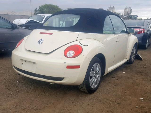 3VWPG31Y68M411957 - 2008 VOLKSWAGEN NEW BEETLE კრემისფერი ფოტო 4