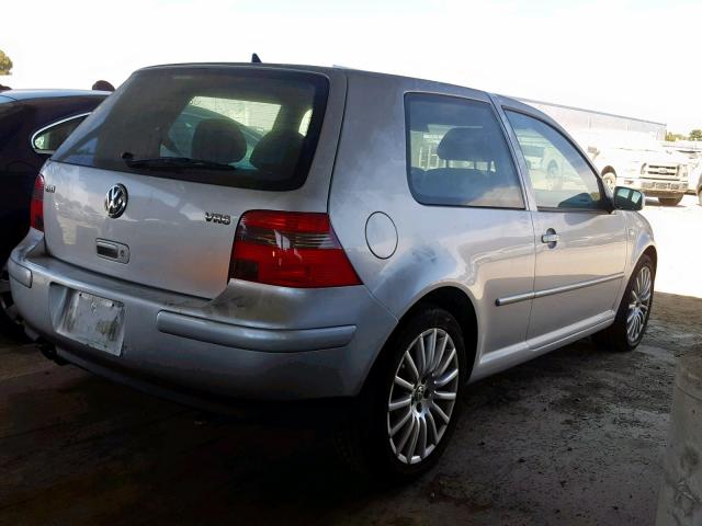 9BWDH61J244028987 - 2004 VOLKSWAGEN GTI VR6 SILVER photo 4