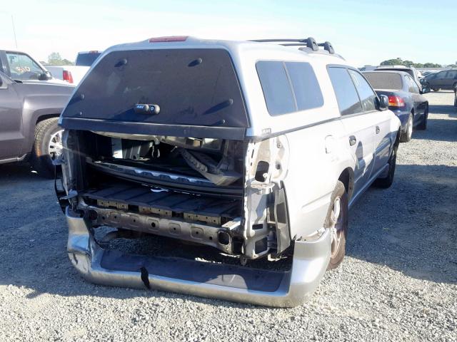 4S4BT62C847100253 - 2004 SUBARU BAJA SPORT SILVER photo 4