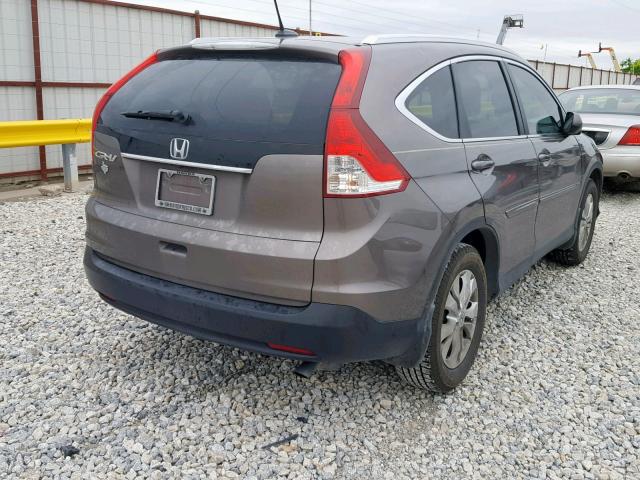 5J6RM3H78DL003600 - 2013 HONDA CR-V EXL SILVER photo 4