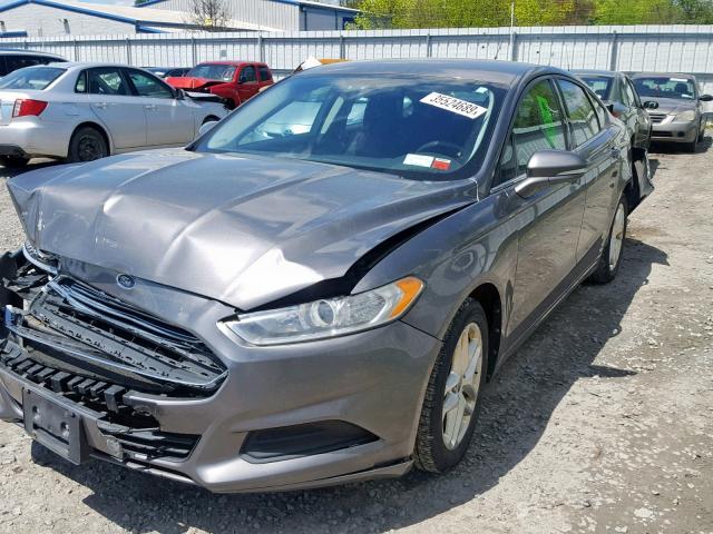 3FA6P0H72DR197143 - 2013 FORD FUSION SE GRAY photo 2