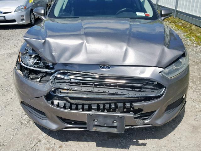 3FA6P0H72DR197143 - 2013 FORD FUSION SE GRAY photo 7