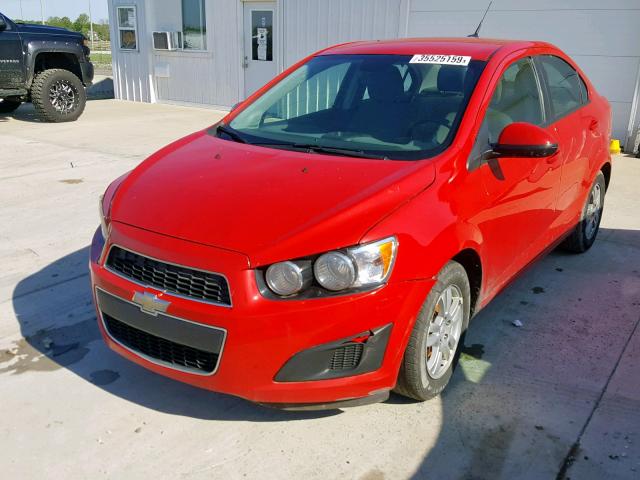 1G1JA5SH1C4171573 - 2012 CHEVROLET SONIC LS RED photo 2