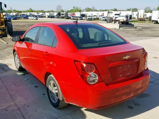 1G1JA5SH1C4171573 - 2012 CHEVROLET SONIC LS RED photo 3