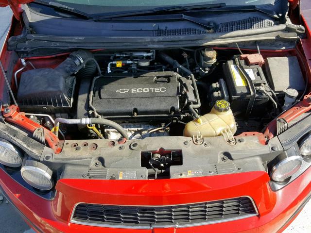 1G1JA5SH1C4171573 - 2012 CHEVROLET SONIC LS RED photo 7