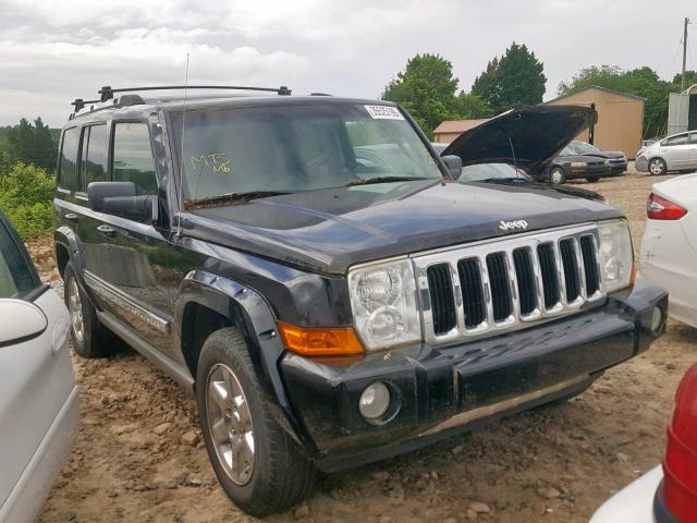 1J8HH58N26C247819 - 2006 JEEP COMMANDER BLACK photo 1