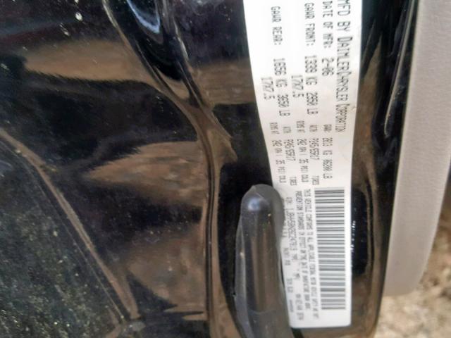 1J8HH58N26C247819 - 2006 JEEP COMMANDER BLACK photo 10