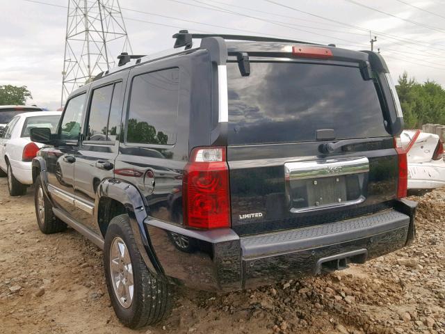 1J8HH58N26C247819 - 2006 JEEP COMMANDER BLACK photo 3