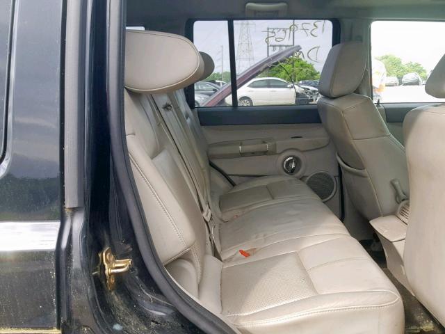 1J8HH58N26C247819 - 2006 JEEP COMMANDER BLACK photo 6