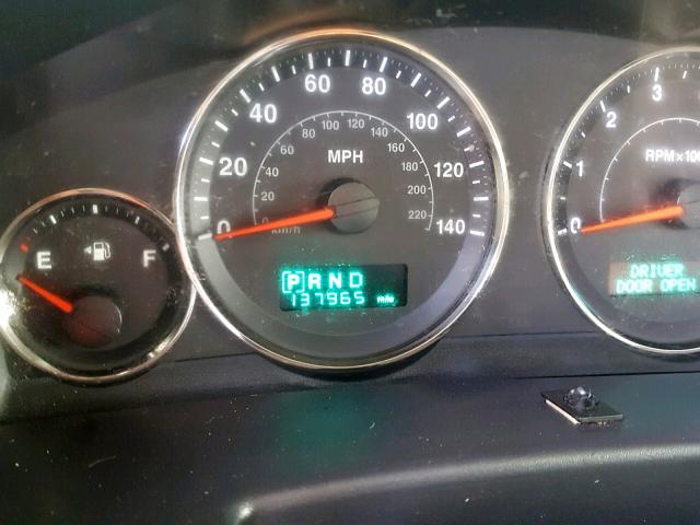 1J8HH58N26C247819 - 2006 JEEP COMMANDER BLACK photo 8