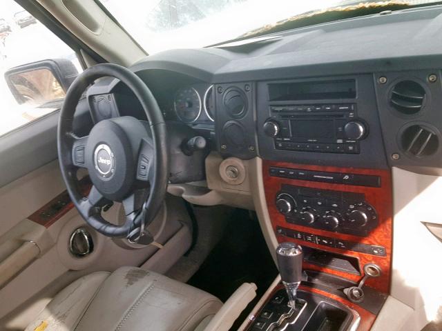 1J8HH58N26C247819 - 2006 JEEP COMMANDER BLACK photo 9