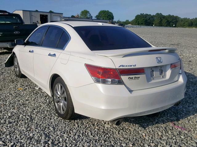 1HGCP3F81BA031201 - 2011 HONDA ACCORD EXL WHITE photo 3