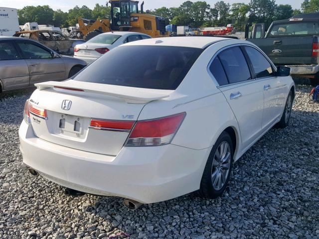 1HGCP3F81BA031201 - 2011 HONDA ACCORD EXL WHITE photo 4