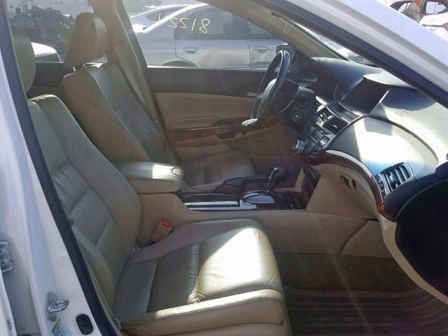 1HGCP3F81BA031201 - 2011 HONDA ACCORD EXL WHITE photo 5