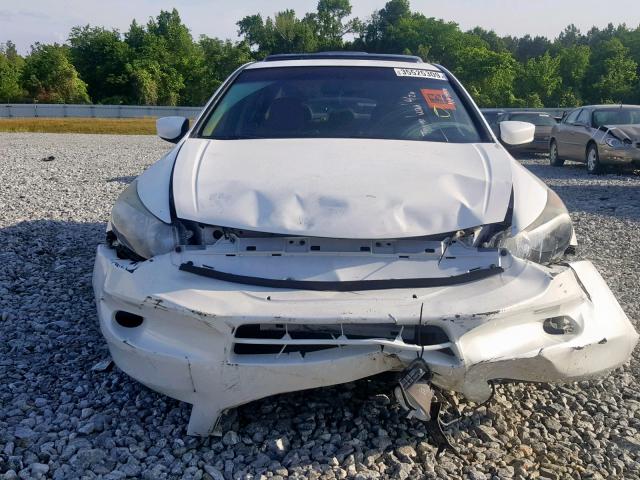 1HGCP3F81BA031201 - 2011 HONDA ACCORD EXL WHITE photo 9