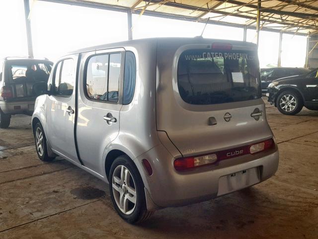 JN8AZ2KR6BT200954 - 2011 NISSAN CUBE BASE GRAY photo 3