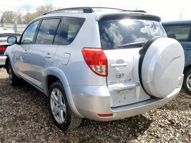 JTMZK32V075008415 - 2007 TOYOTA RAV4 SPORT SILVER photo 3